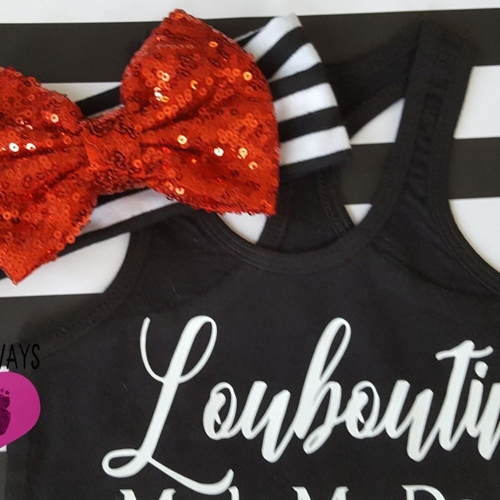 Girls Summer Outfit Louboutin Made Me Dot It 3T - Picture 4 of 4